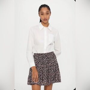 MICHAEL Michael Kors- NWT- FLORAL STUD TIER MINI SKIRT- Dustyrose